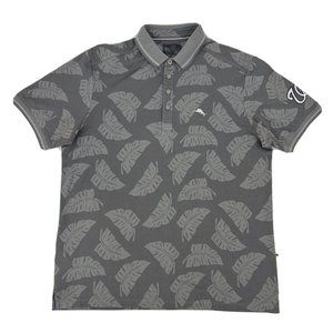 Tommy Bahama Shirt Men's M Gray Polo MLB Palm Pro‎ Washington Nationals